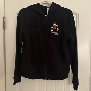 Disney Parks Black Mickey Mouse Zip Up Hoodie